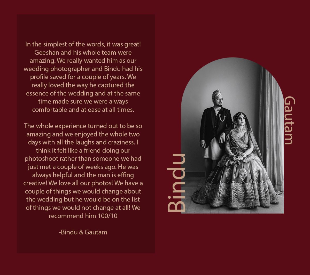 2. Bindu & Gautam 2